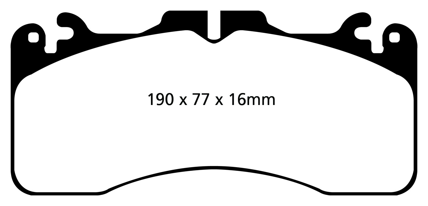 Stabdžių kaladėlės EBC "Redstuff" DP31867C