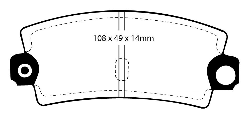 Stabdžių kaladėlės EBC "Redstuff" DP3189C