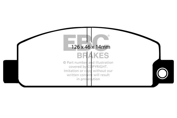 Stabdžių kaladėlės EBC "Ultimax" DP318