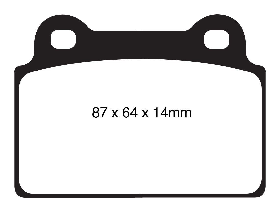 Stabdžių kaladėlės EBC "Redstuff" DP31985C