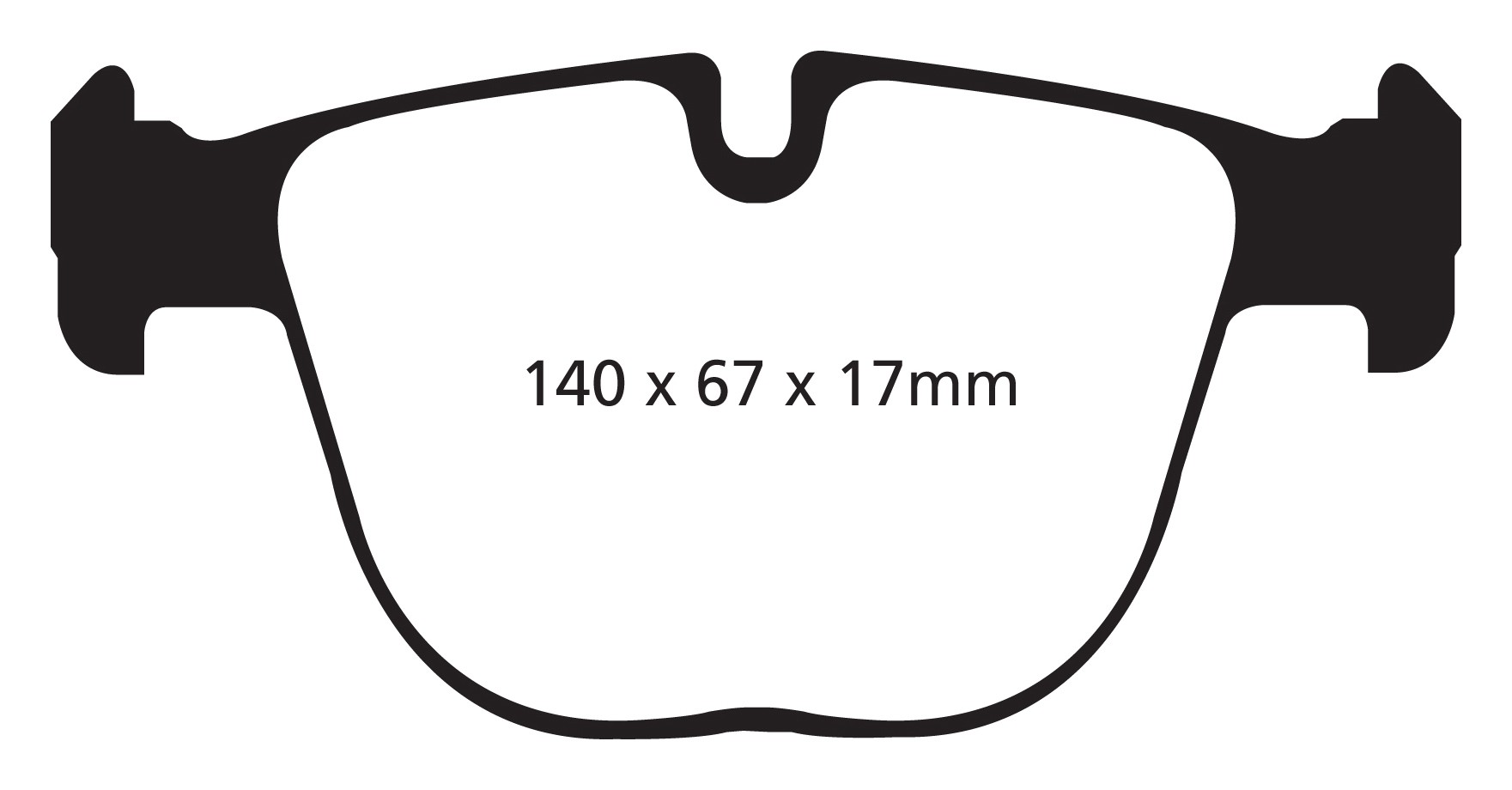 Stabdžių kaladėlės EBC "Redstuff" DP32008C