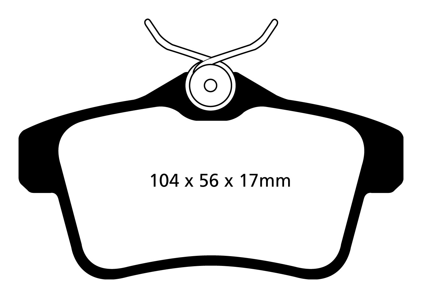 Stabdžių kaladėlės EBC "Redstuff" DP32053C