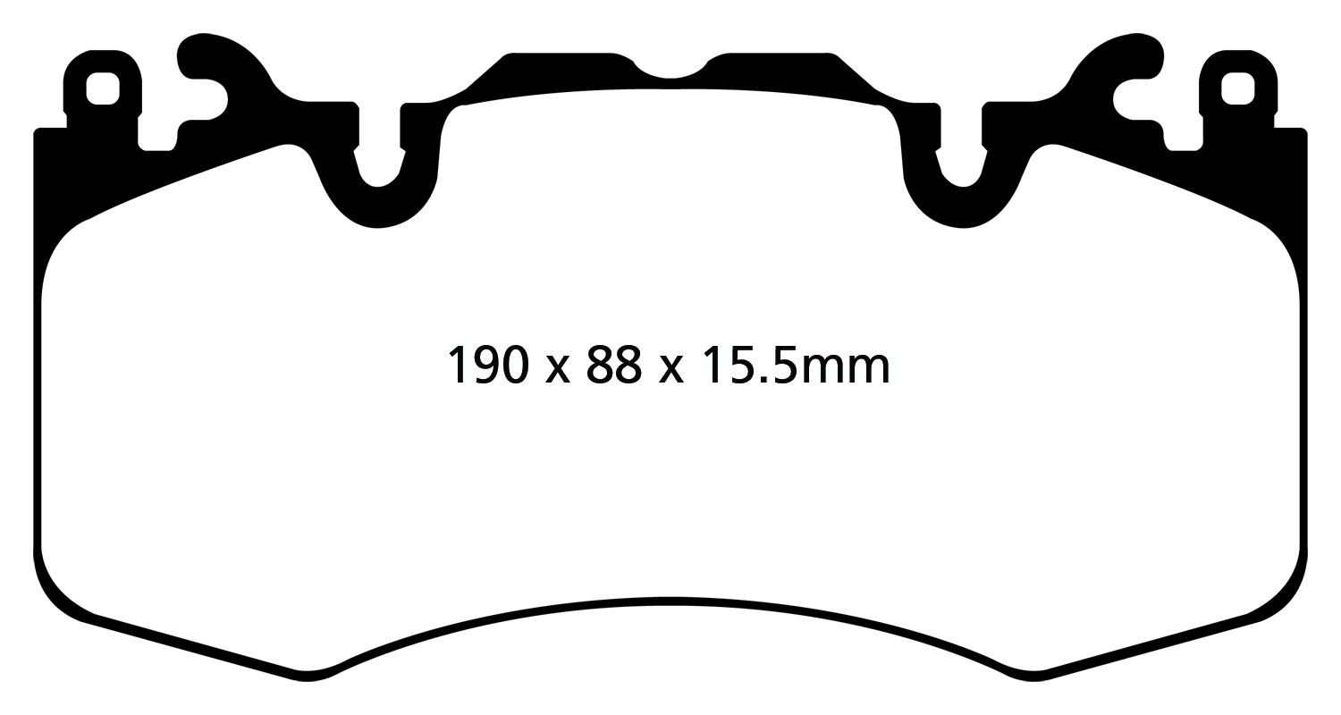 Stabdžių kaladėlės EBC "Redstuff" DP32064C