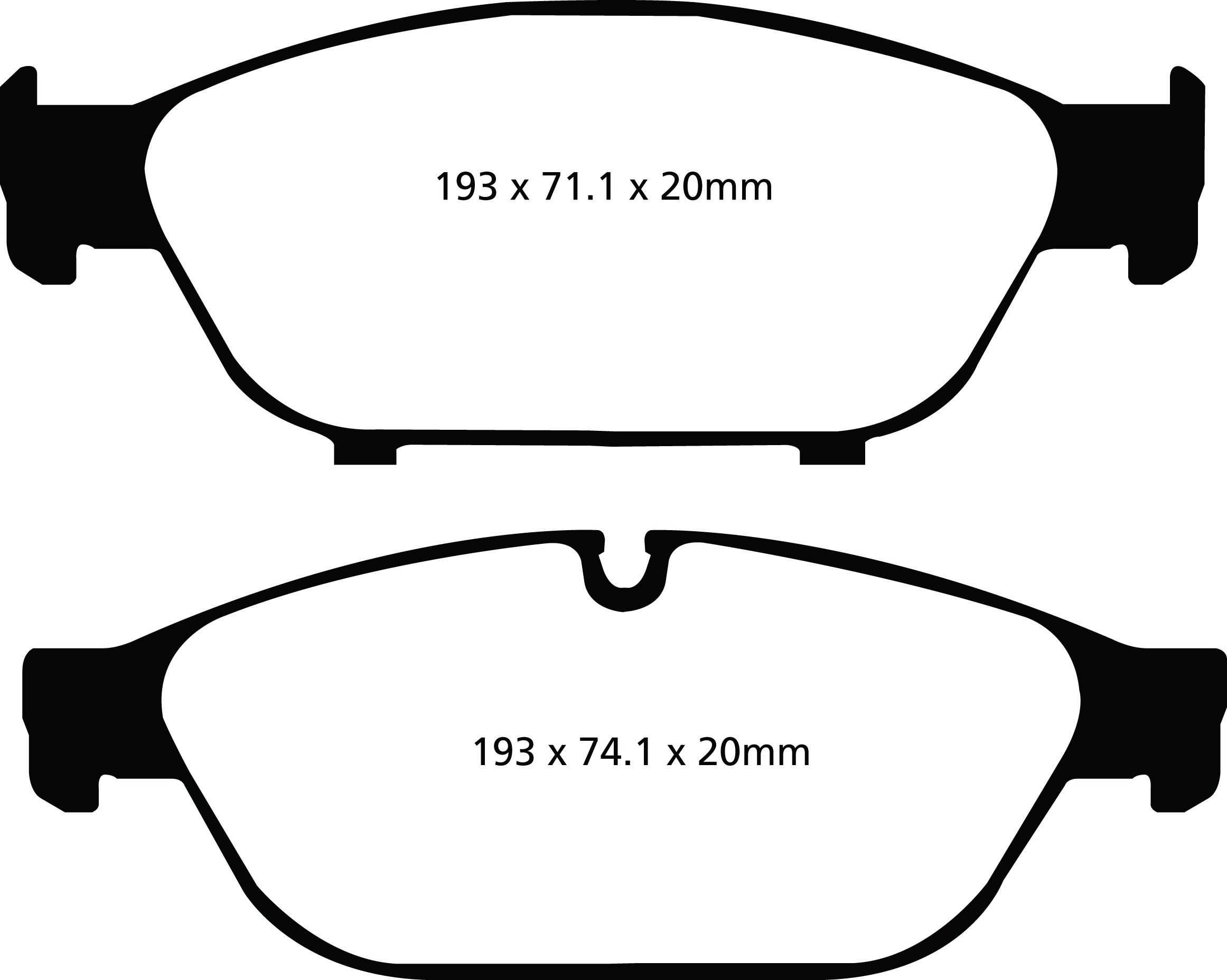 Stabdžių kaladėlės EBC "Redstuff" DP32086C