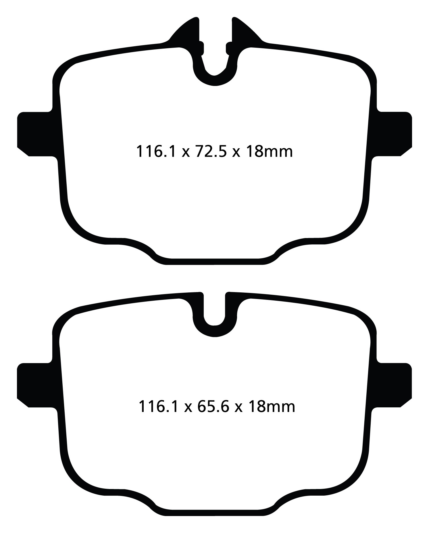 Stabdžių kaladėlės EBC "Redstuff" DP32089C