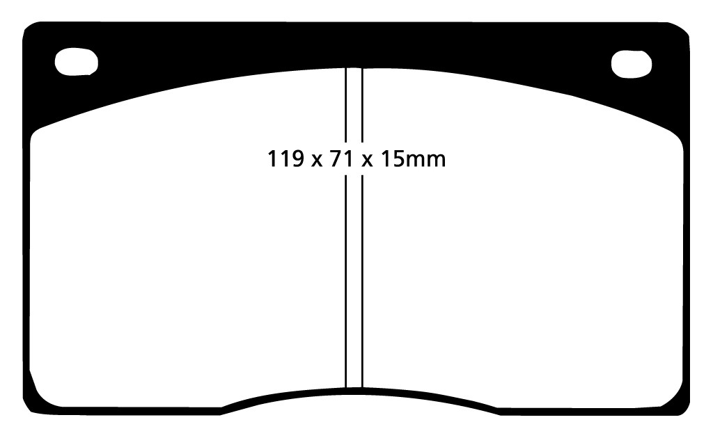 Stabdžių kaladėlės EBC "Redstuff" DP3262C