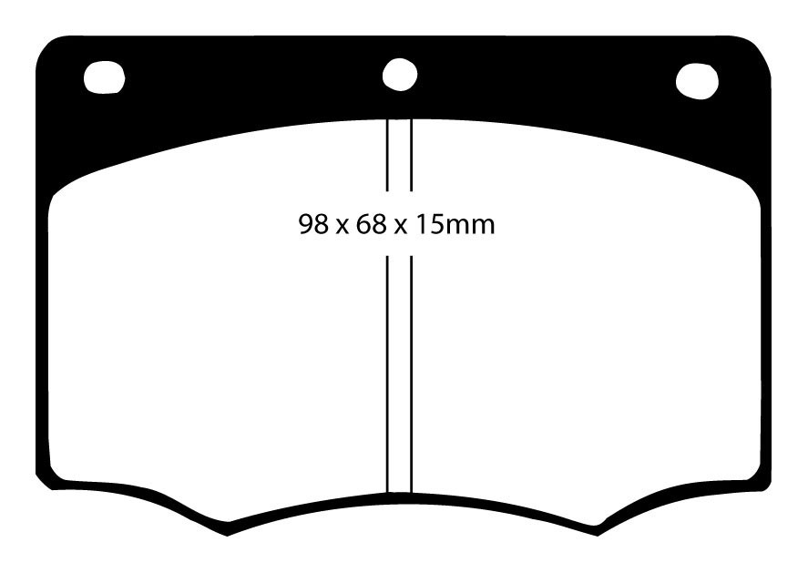 Stabdžių kaladėlės EBC "Redstuff" DP3296C