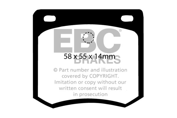 Stabdžių kaladėlės EBC "Ultimax" DP331