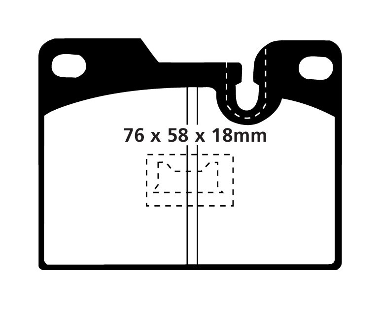 Stabdžių kaladėlės EBC "Redstuff" DP3346C