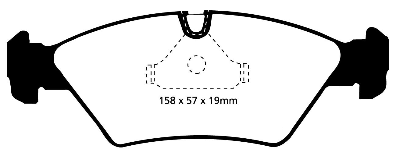 Stabdžių kaladėlės EBC "Redstuff" DP3414C