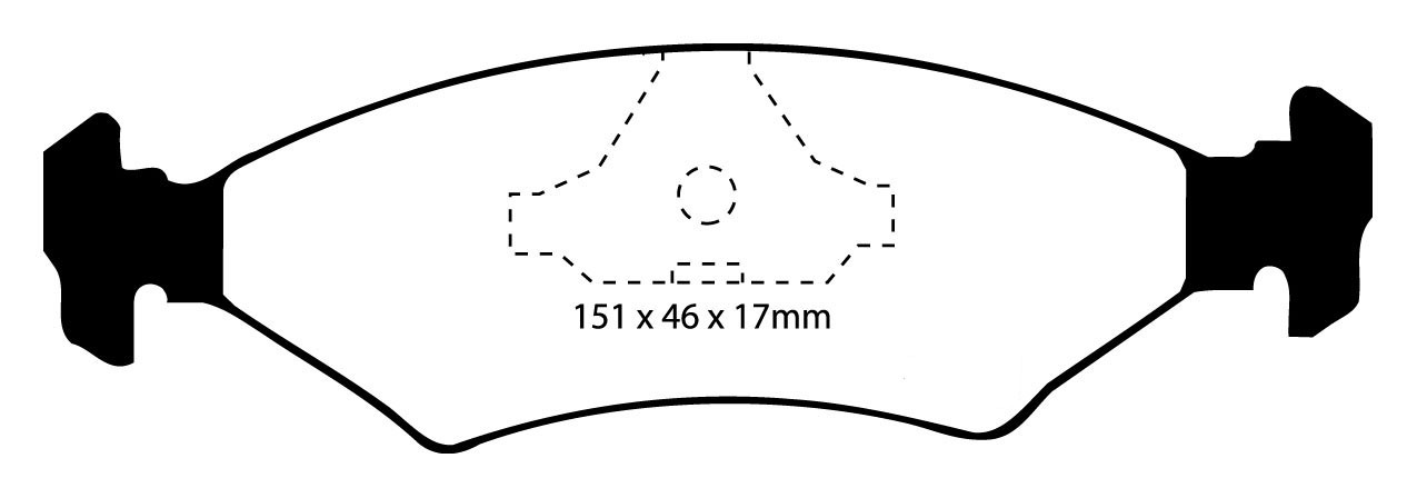 Stabdžių kaladėlės EBC "Redstuff" DP3415C
