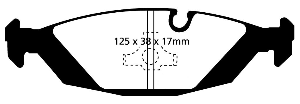 Stabdžių kaladėlės EBC "Redstuff" DP3447C