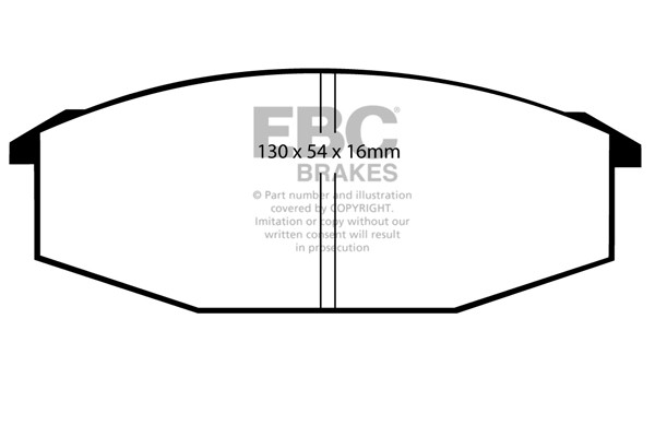 Stabdžių kaladėlės EBC "Ultimax" DP352