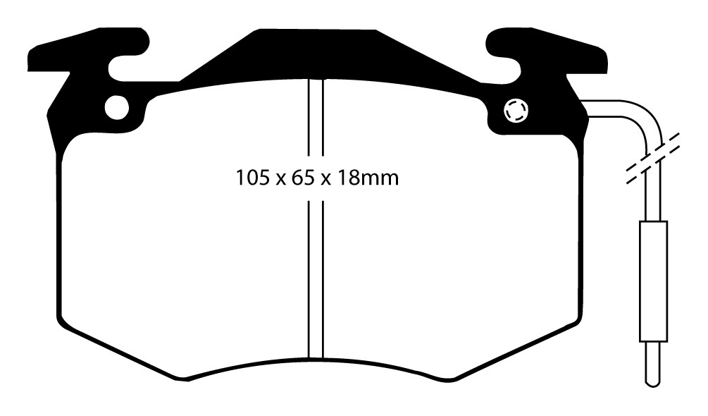 Stabdžių kaladėlės EBC "Redstuff" DP3546C