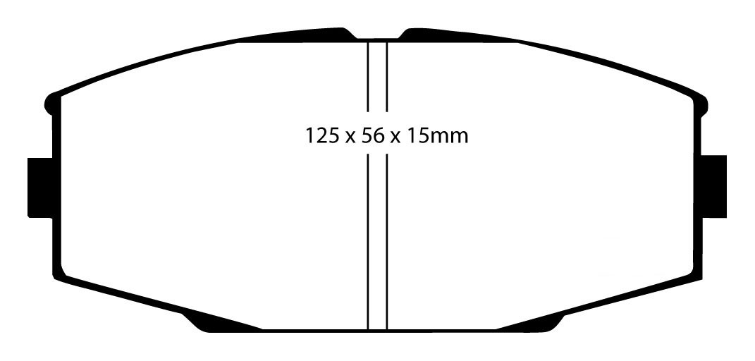 Stabdžių kaladėlės EBC "Redstuff" DP3610C