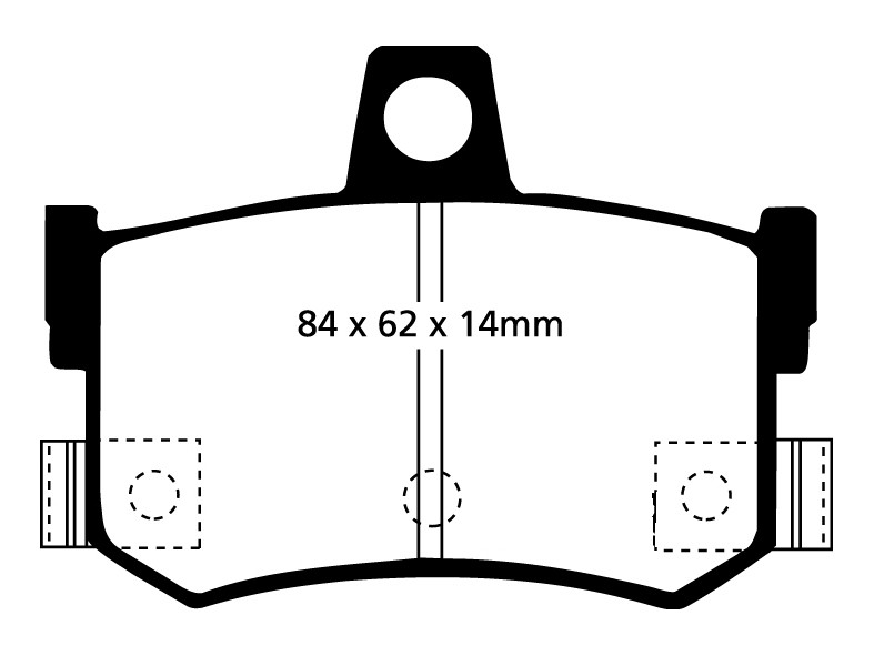 Stabdžių kaladėlės EBC "Redstuff" DP3662/2C