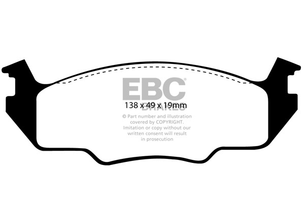 Stabdžių kaladėlės EBC "Ultimax" DP366/2