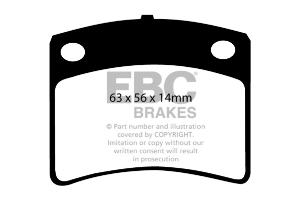 Stabdžių kaladėlės EBC "Ultimax" DP367