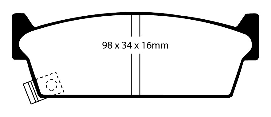 Stabdžių kaladėlės EBC "Redstuff" DP3686/2C