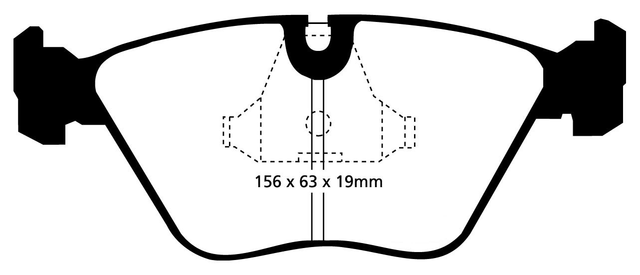 Stabdžių kaladėlės EBC "Redstuff" DP3689C