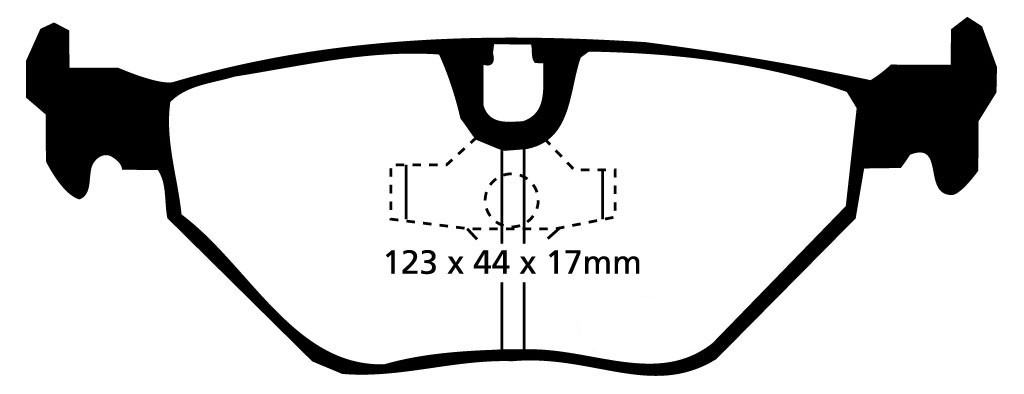 Stabdžių kaladėlės EBC "Redstuff" DP3690C