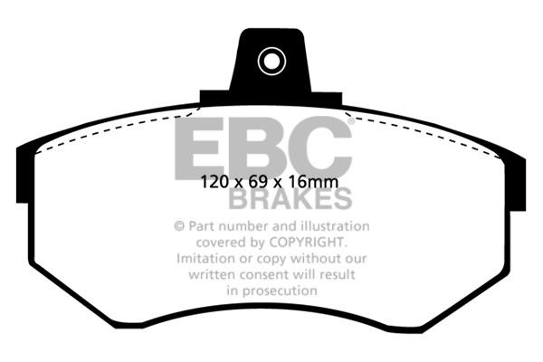 Stabdžių kaladėlės EBC "Ultimax" DP369/2
