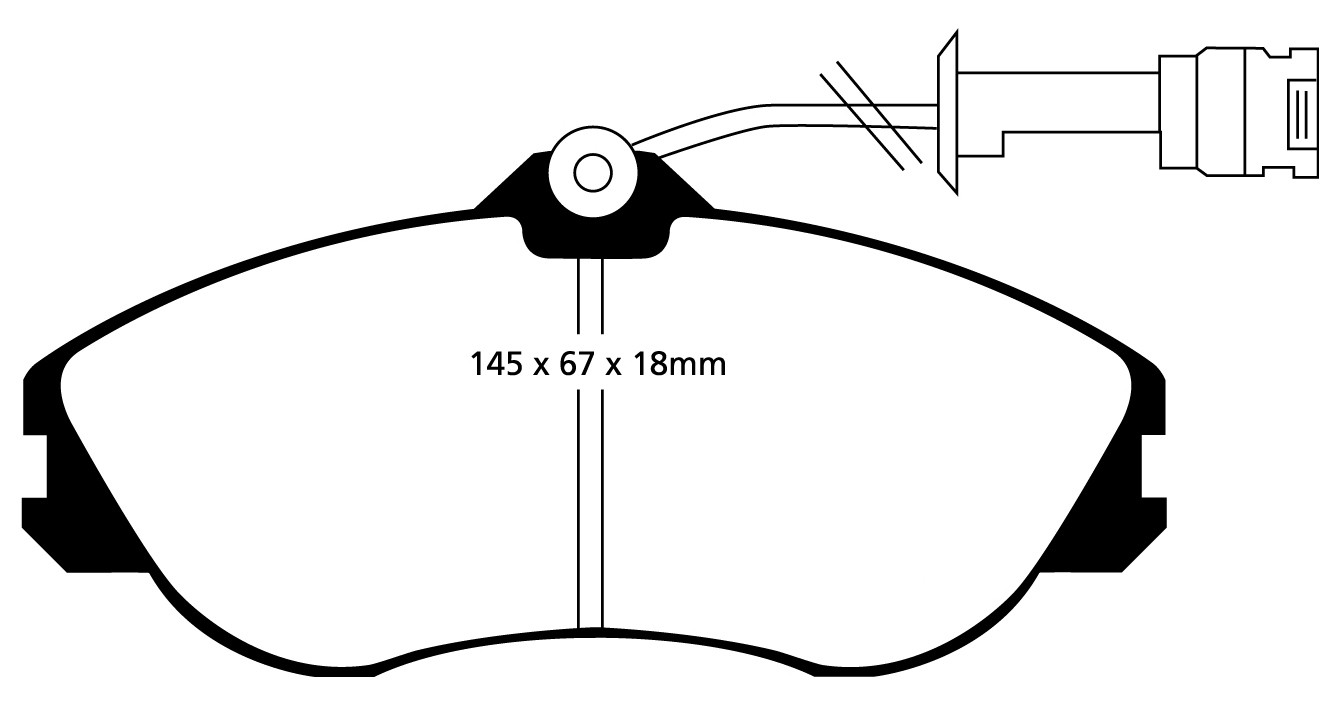 Stabdžių kaladėlės EBC "Redstuff" DP3711C
