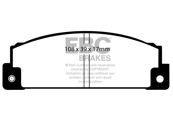Stabdžių kaladėlės EBC "Ultimax" DP372