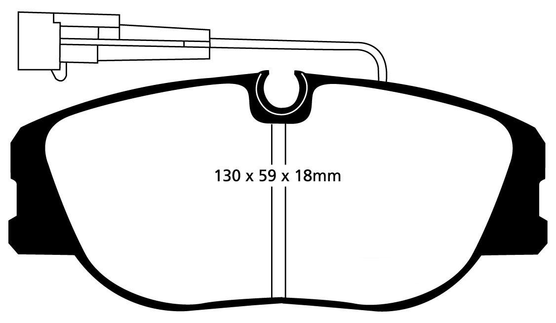 Stabdžių kaladėlės EBC "Redstuff" DP3733C