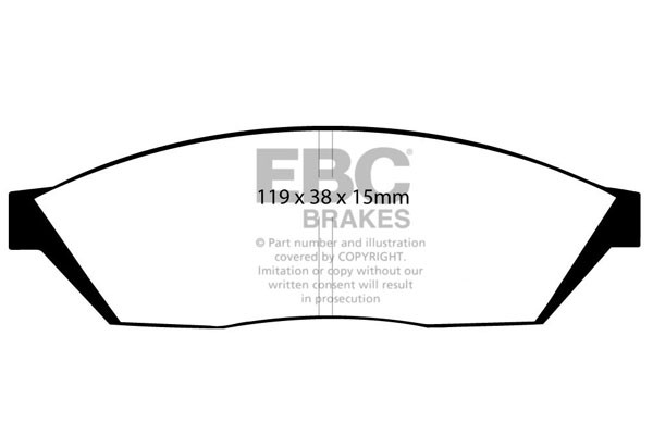 Stabdžių kaladėlės EBC "Ultimax" DP374
