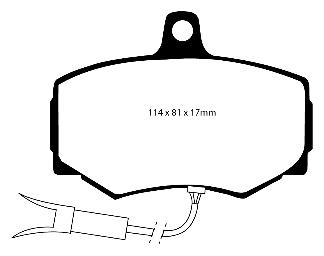 Stabdžių kaladėlės EBC "Redstuff" DP3756/2C