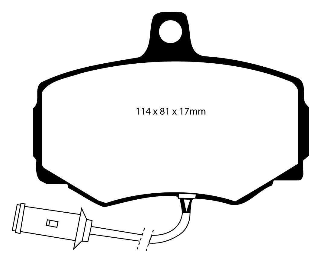 Stabdžių kaladėlės EBC "Redstuff" DP3756C
