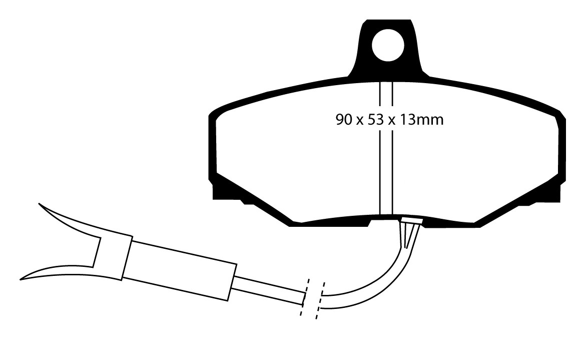 Stabdžių kaladėlės EBC "Redstuff" DP3757/2C