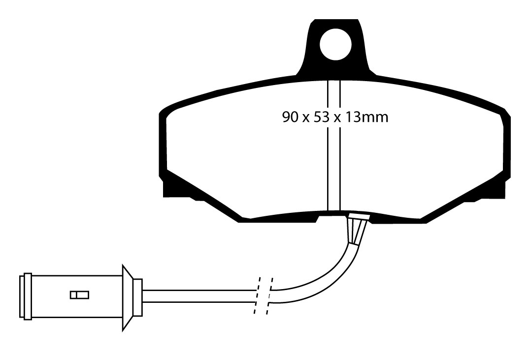 Stabdžių kaladėlės EBC "Redstuff" DP3757C