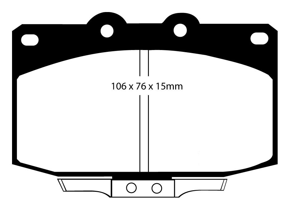 Stabdžių kaladėlės EBC "Redstuff" DP3763C