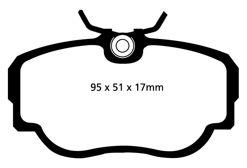 Stabdžių kaladėlės EBC "Redstuff" DP3779C