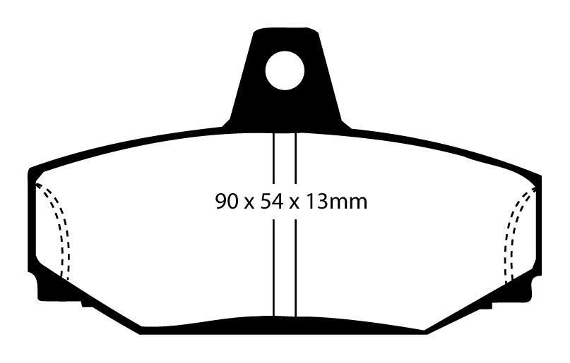 Stabdžių kaladėlės EBC "Redstuff" DP3793C