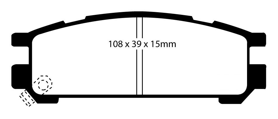 Stabdžių kaladėlės EBC "Redstuff" DP3821C