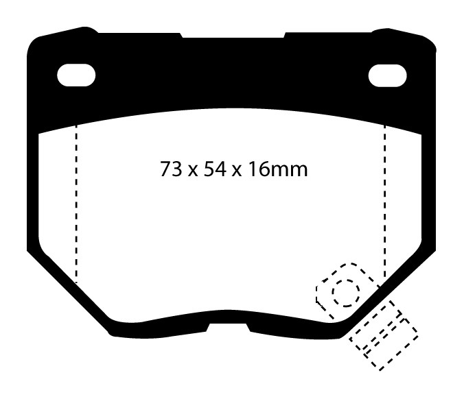 Stabdžių kaladėlės EBC "Redstuff" DP3826C