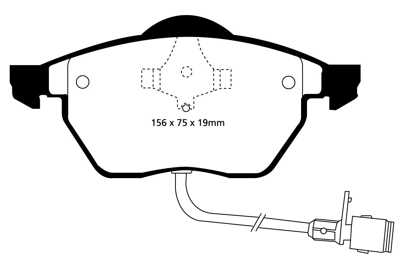 Stabdžių kaladėlės EBC "Redstuff" DP3836C