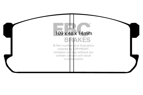 Stabdžių kaladėlės EBC "Ultimax" DP383