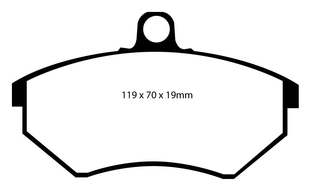 Stabdžių kaladėlės EBC "Redstuff" DP3841/2C