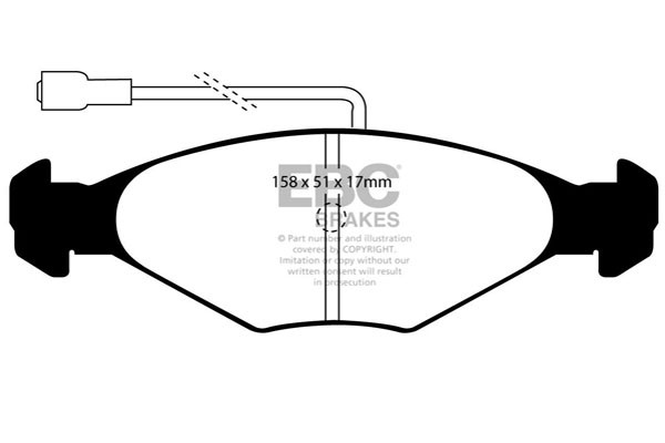Stabdžių kaladėlės EBC "Ultimax" DP384