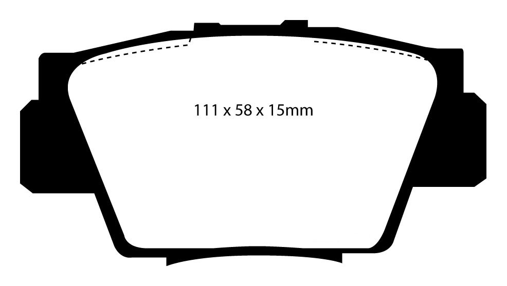 Stabdžių kaladėlės EBC "Redstuff" DP3873C