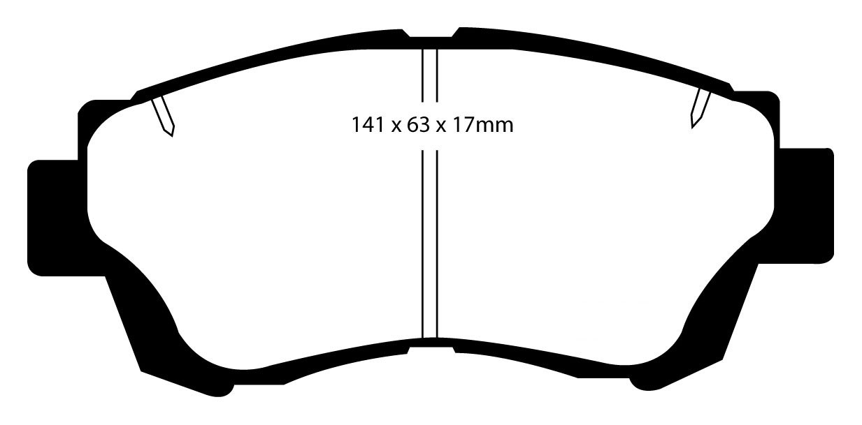 Stabdžių kaladėlės EBC "Redstuff" DP3874C