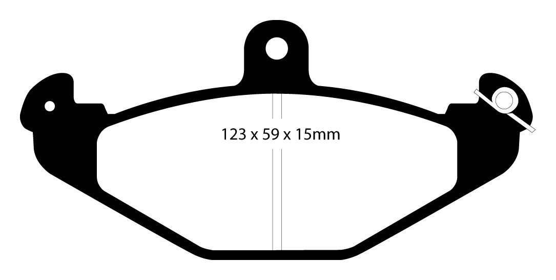 Stabdžių kaladėlės EBC "Redstuff" DP3885C