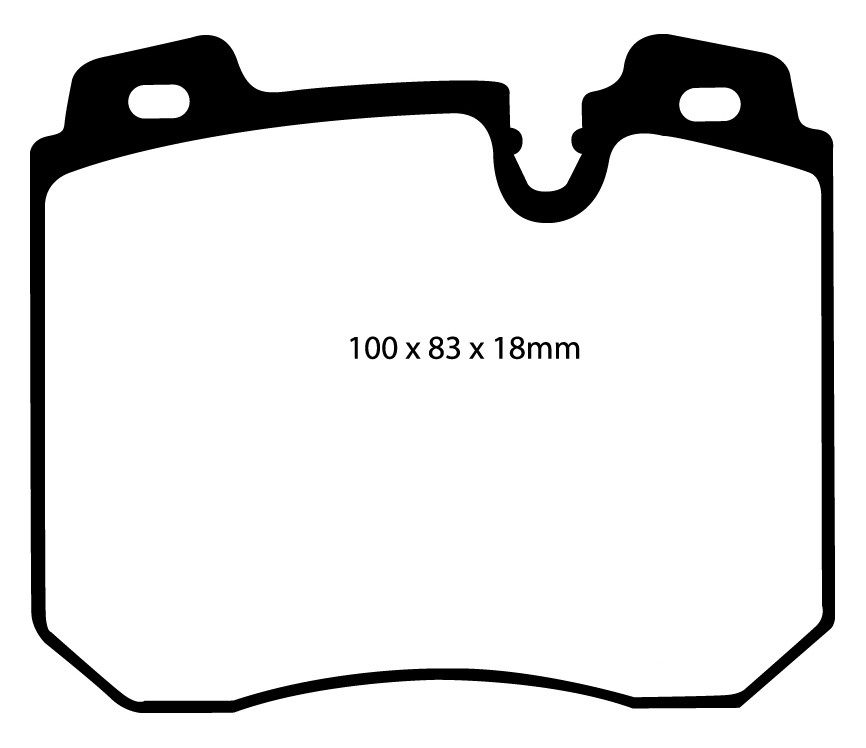 Stabdžių kaladėlės EBC "Redstuff" DP3886C