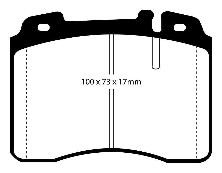 Stabdžių kaladėlės EBC "Redstuff" DP3927C