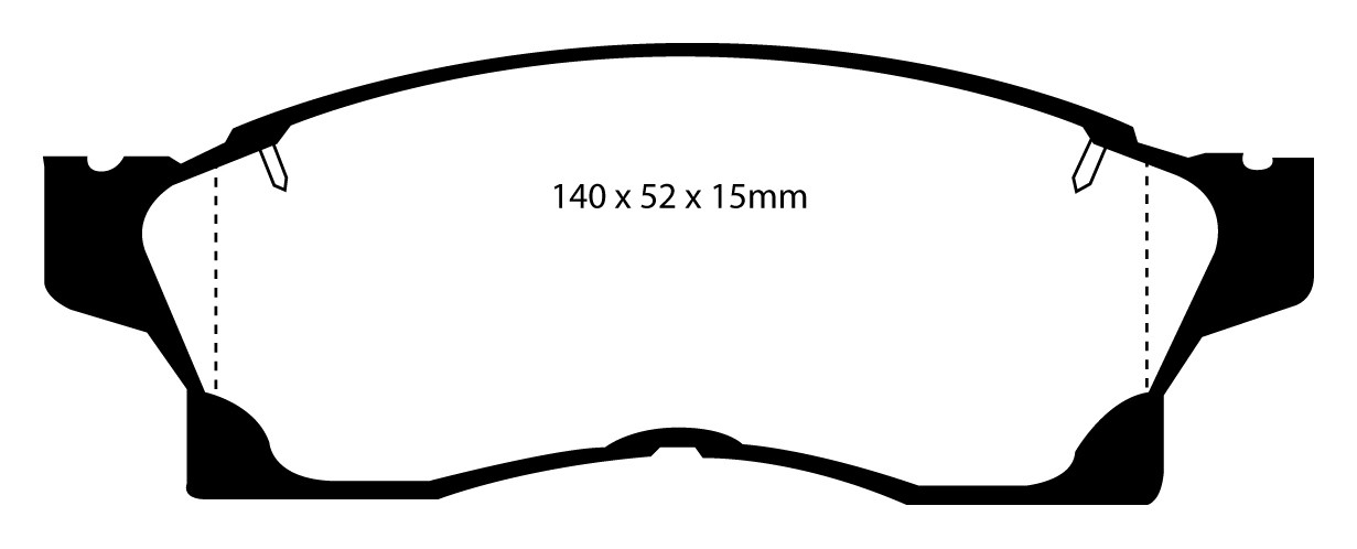 Stabdžių kaladėlės EBC "Redstuff" DP3936C