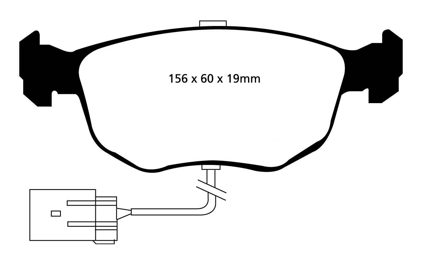 Stabdžių kaladėlės EBC "Redstuff" DP3956C